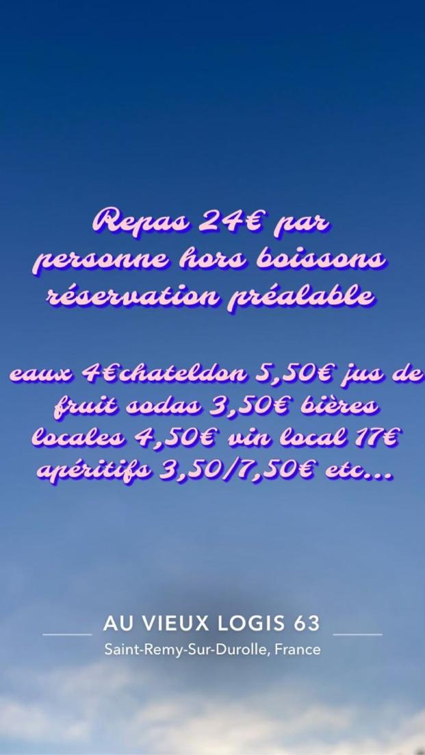 Au Vieux Logis 63 Bed & Breakfast Saint-Remy-sur-Durolle Bagian luar foto
